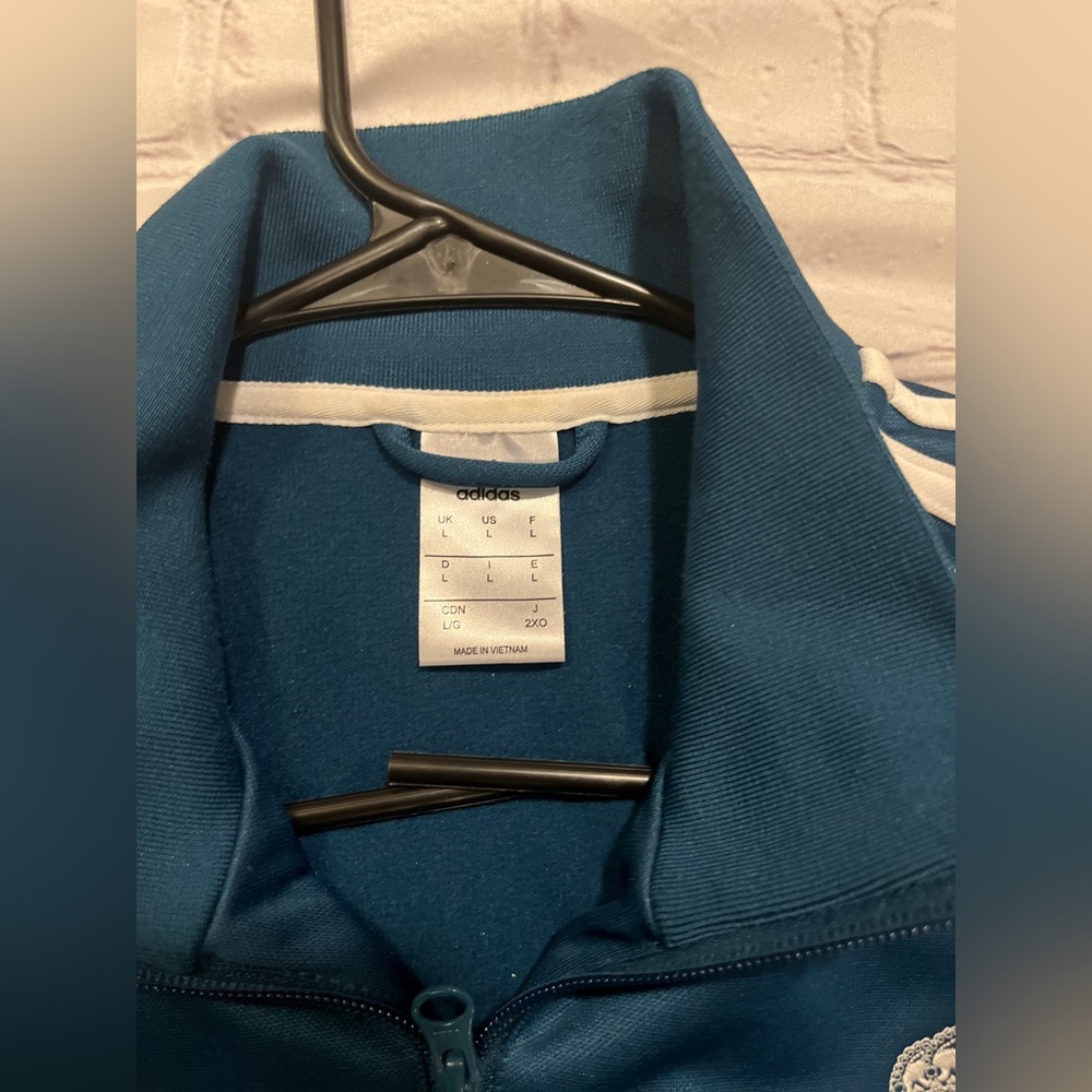 Adidas track zip jacket